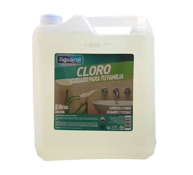 CLORO PISCINA BIDÓN 5 LT AGUACOL