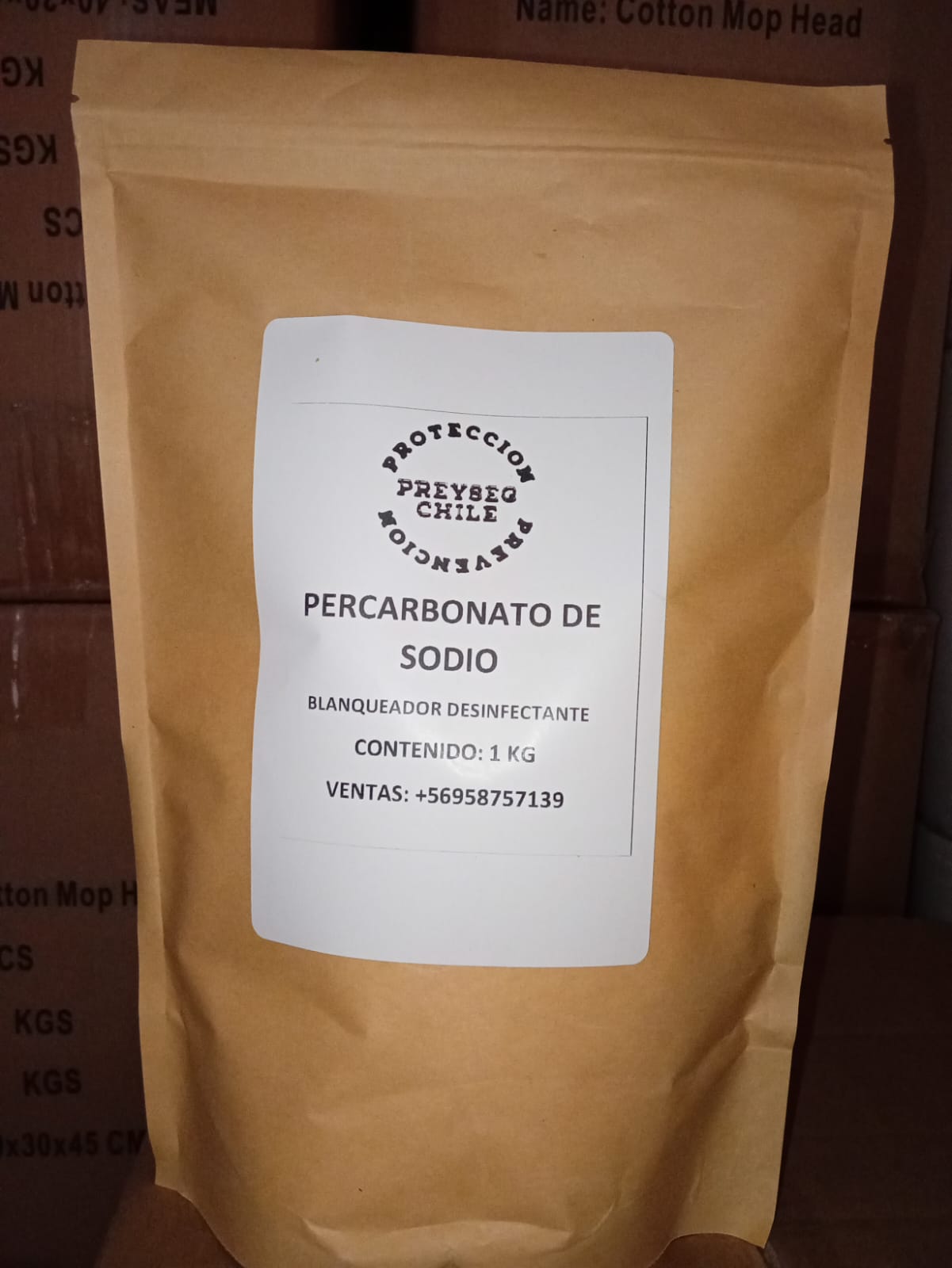 BLANQUEADOR PERCARBONATO DE SODIO INDUSTRIAL 1KG
