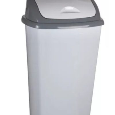 BASURERO DELUXE TAPA VAIVÉN 90 LITROS