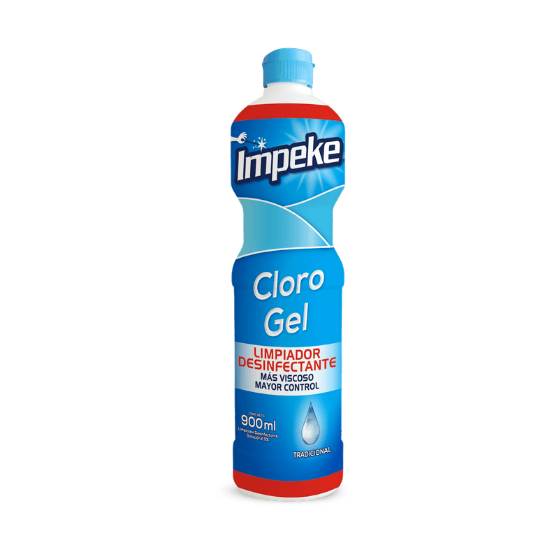 CLORIO GEL IMPEKE 900ML ORIGINAL TRADICIONAL, CAJA 10 UNIDADES - Imagen 2