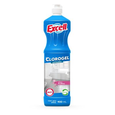 CLORO GEL EXCELL 900ML, CAJA 12 UNIDADES