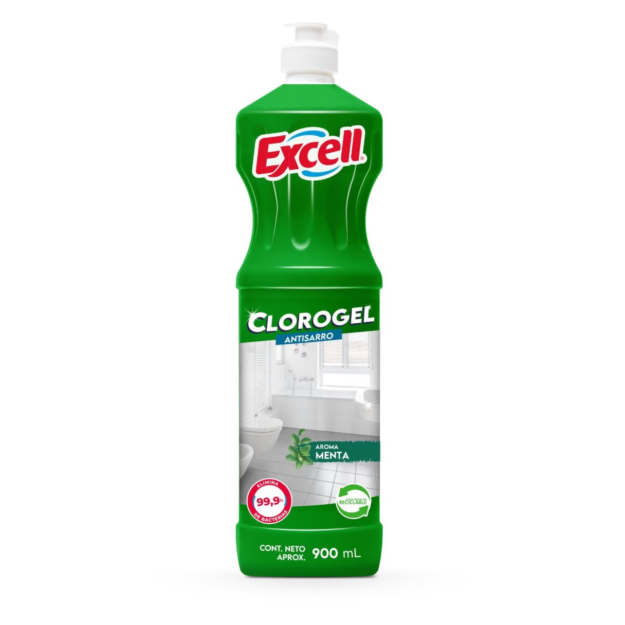CLORO GEL EXCELL 900ML, CAJA 12 UNIDADES - Imagen 3