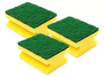 ESPONJA CON ABRASIVO ACANALADA