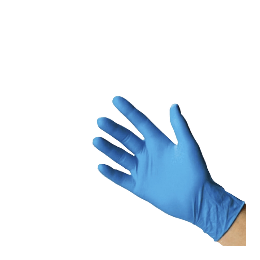 GUANTE NITRILO EXAMINACIÓN SIN POLVO AZUL