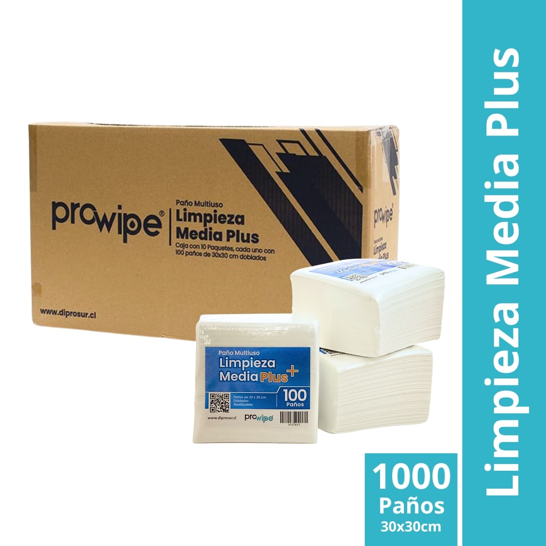 PAÑO DE LIMPIEZA WYPALL MEDIA PLUS CAJA 1000 PAÑOS
