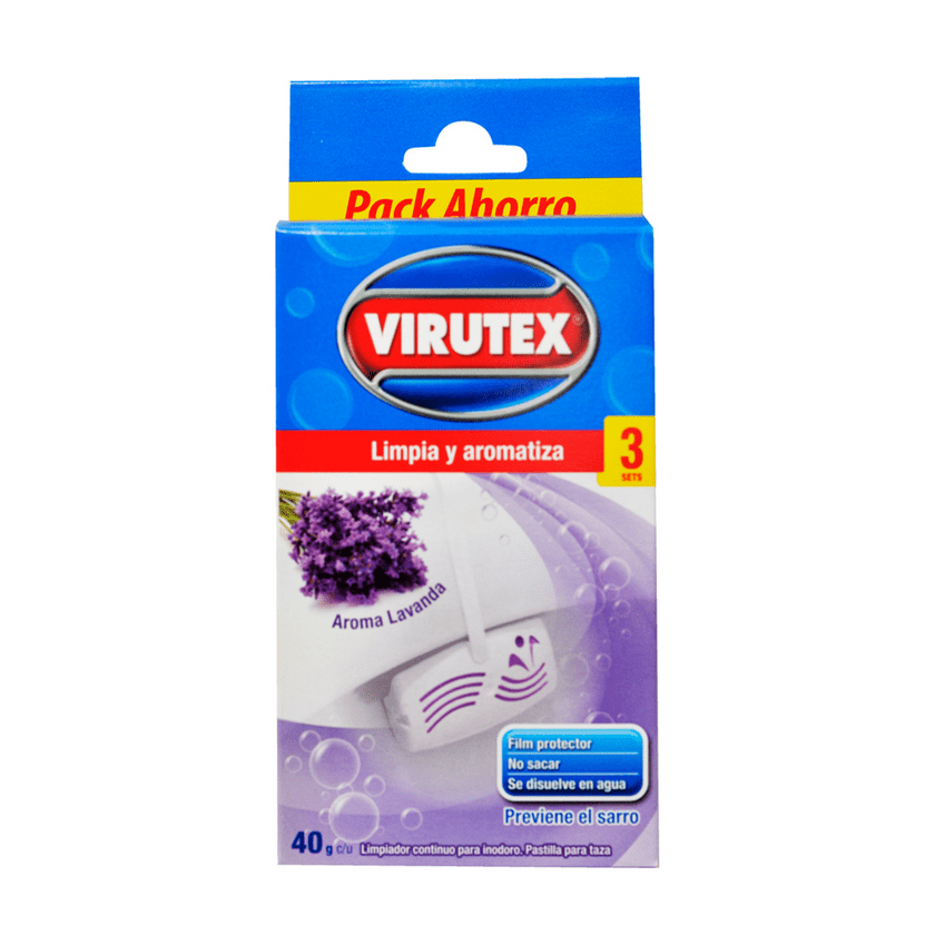 PASTILLA WC VIRUTEX CON GANCHO LAVANDA