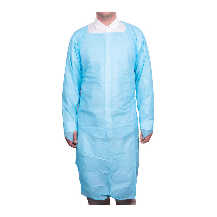 PECHERA BATA DESECHABLE CON MANGA Y OJAL