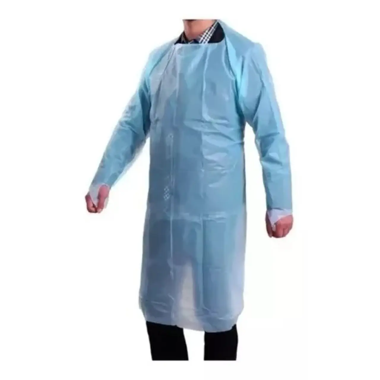 PECHERA PLÁSTICA DESECHABLE MANGA LARGA CON OJAL