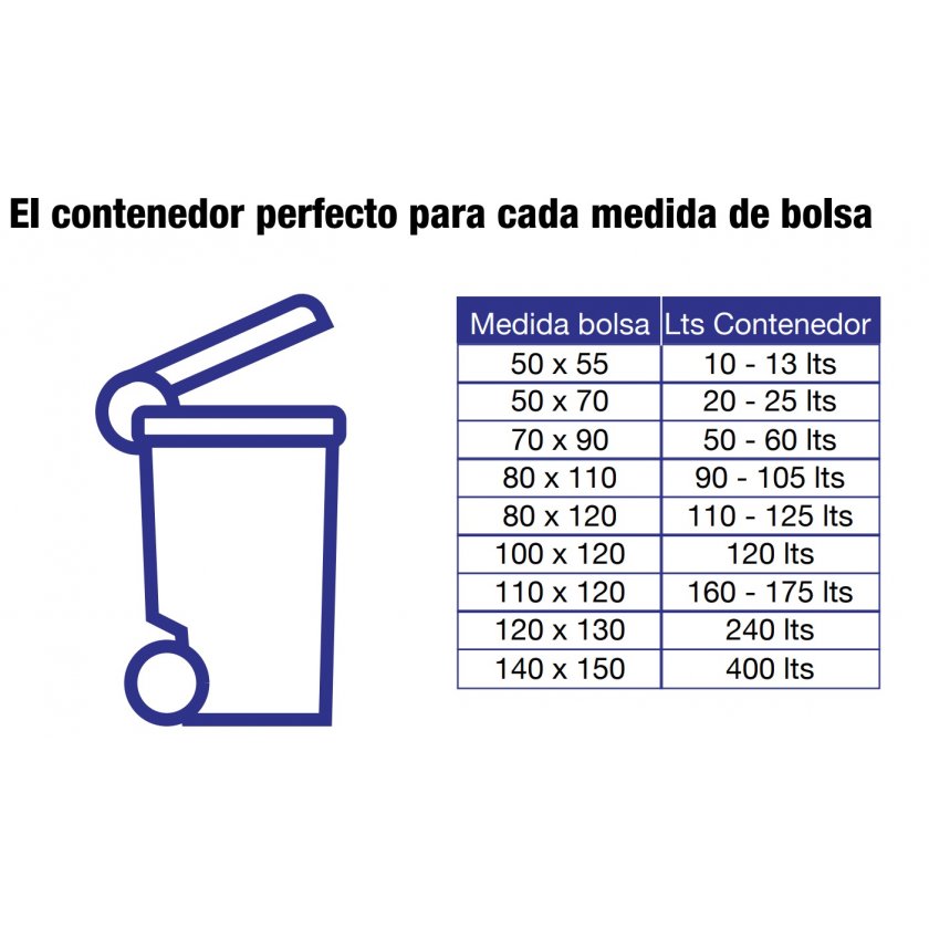 BOLSA DE BASURA VIRUTEX 110X120 CM - Imagen 3